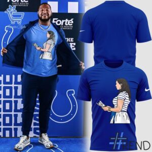 1 Indianapolis Colts 2025 Blue Tshirt apparel showcasing premium design and modern streetwear style.