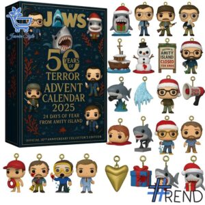Holiday 1 JAWS Christmas Advent Calendar 2025 with premium acrylic ornaments.
