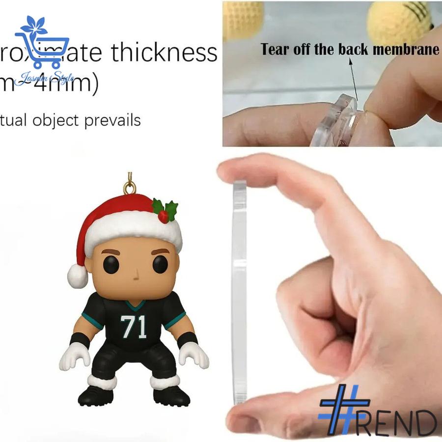 Holiday 3 Jacksonville Jaguars 30th Anniversary Advent Calendar 2025 with premium acrylic ornaments.