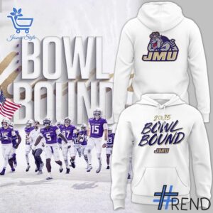 Sleek 1 James Madison Dukes Bowl Bound Hoodie with bold design accents and flawless fit.