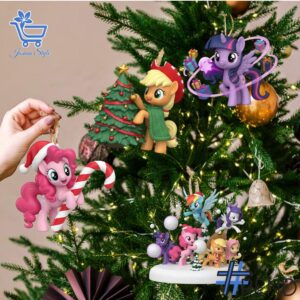 Festive Little Toy Pony Friendship s Winter Advent Calendar 2025 3 jpg featuring a calendar box and 24 acrylic Christmas ornaments.