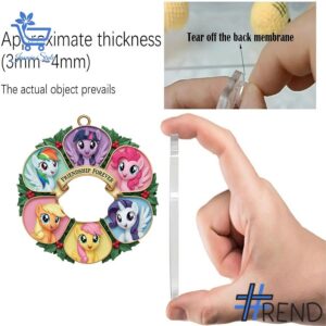 Festive Little Toy Pony Friendship s Winter Advent Calendar 2025 4 jpg featuring a calendar box and 24 acrylic Christmas ornaments.