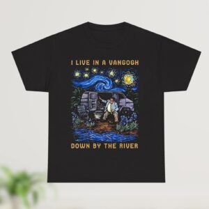 Unique Live In A Van Down By the River T Shirt with creative flair and lasting comfort.