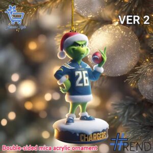Unique 1 Los Angeles Chargers Christmas Ornament 2 with creative flair and lasting comfort.