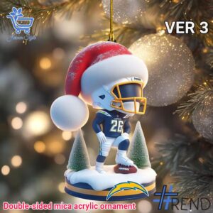 Unique 1 Los Angeles Chargers Christmas Ornament 3 with creative flair and lasting comfort.