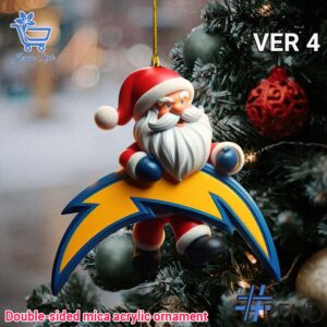 Unique 1 Los Angeles Chargers Christmas Ornament 4 with creative flair and lasting comfort.