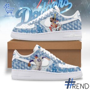 Unique 1 Los Angeles Dodgers Bleed Blue Nike Air Force 1 with creative flair and lasting comfort.