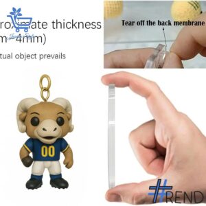 Festive 3 Los Angeles Rams Advent Calendar 2025 featuring a calendar box and 24 acrylic Christmas ornaments.