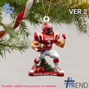 Unique 1 Louisiana Ragin Cajuns Christmas Ornament 2 with creative flair and lasting comfort.
