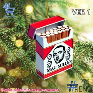 Unique 1 Mac Miller Christmas Ornament 1 with creative flair and lasting comfort.