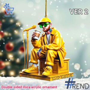 Unique 1 Mac Miller Christmas Ornament 2 with creative flair and lasting comfort.