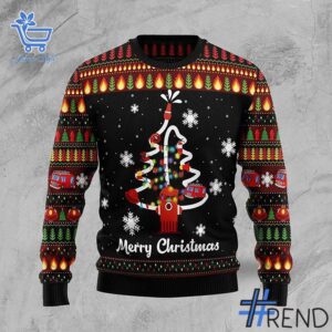 2 Merry Christmas Firefighter Sweater featuring a creative design and premium craftsmanship.