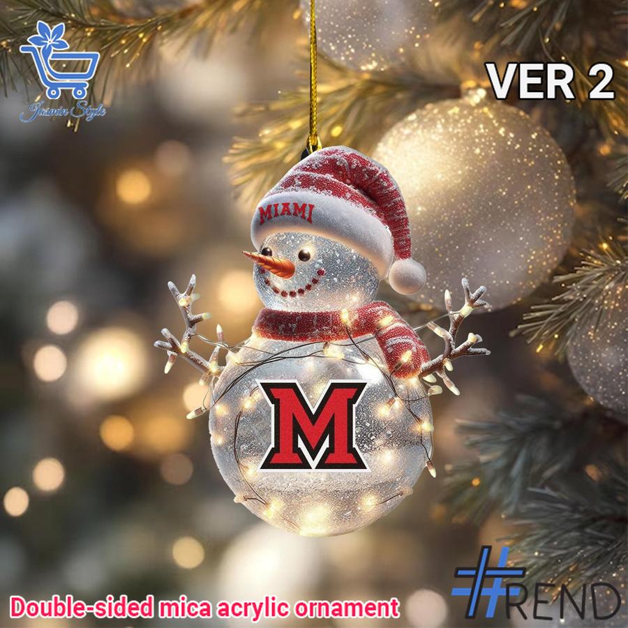 Unique 1 Miami Ohio Christmas Ornament 2 with creative flair and lasting comfort.