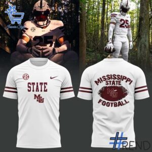 Sleek 1 Mississippi State Bulldogs Football Swamp Game Threads 2025 Shirt with bold design accents and flawless fit.