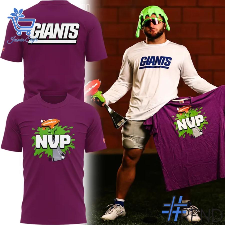 Unique 1 New York Giants NVP T Shirt with creative flair and lasting comfort.