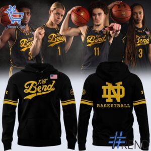 Unique 1 Notre Dame Fighting Irish The Bend Hoodie with creative flair and lasting comfort.