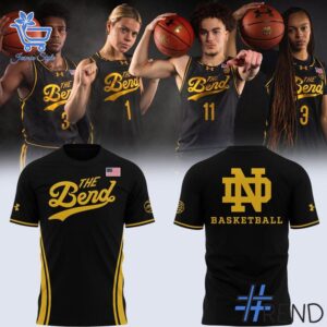 Unique 2 Notre Dame Fighting Irish The Bend Hoodie with creative flair and lasting comfort.