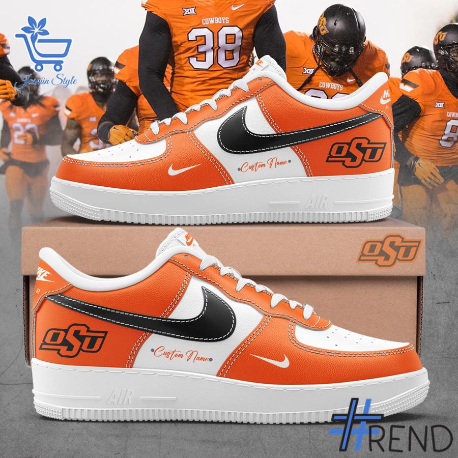 Sleek 1 Oklahoma State 2025 Nike Air Force Shoes with bold design accents and flawless fit.