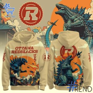 1 Ottawa Redblacks Godzilla Hoodie featuring a creative design and premium craftsmanship.
