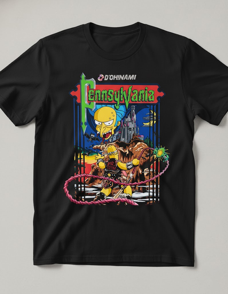 Sleek Pennsylvania The Simpsons Shirt with bold design accents and flawless fit.