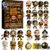Festive 1 Pittsburgh Steelers Christmas Advent Calendar 2025 featuring a calendar box and 24 acrylic Christmas ornaments.