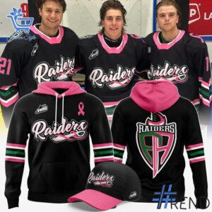 Sleek 1 Prince Albert Raiders 2025 Cancer Awareness Night Hoodie with bold design accents and flawless fit.