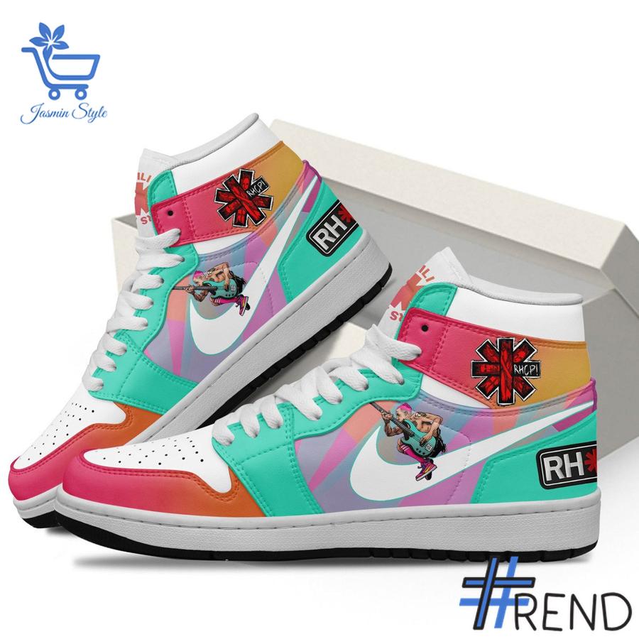 Sleek 3 Red Hot Chili Peppers Air Jordan 1 with bold design accents and flawless fit.