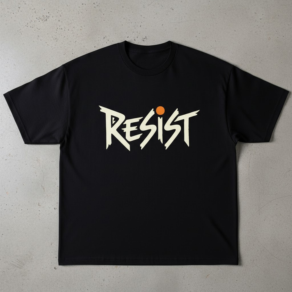 Eye-catching Resist Trump T shirt designed to upgrade your everyday outfit.