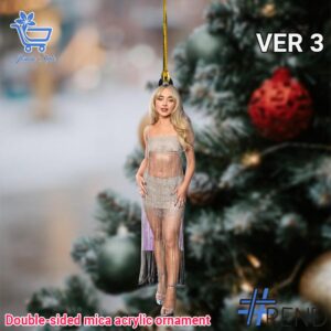Unique 1 Sabrina Carpenter Christmas Ornament 3 with creative flair and lasting comfort.