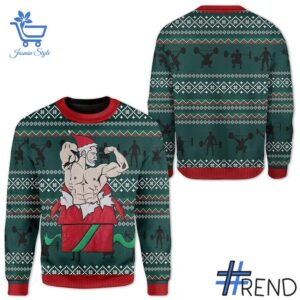 1 Santa Gym Gift Christmas Sweater featuring a creative design and premium craftsmanship.