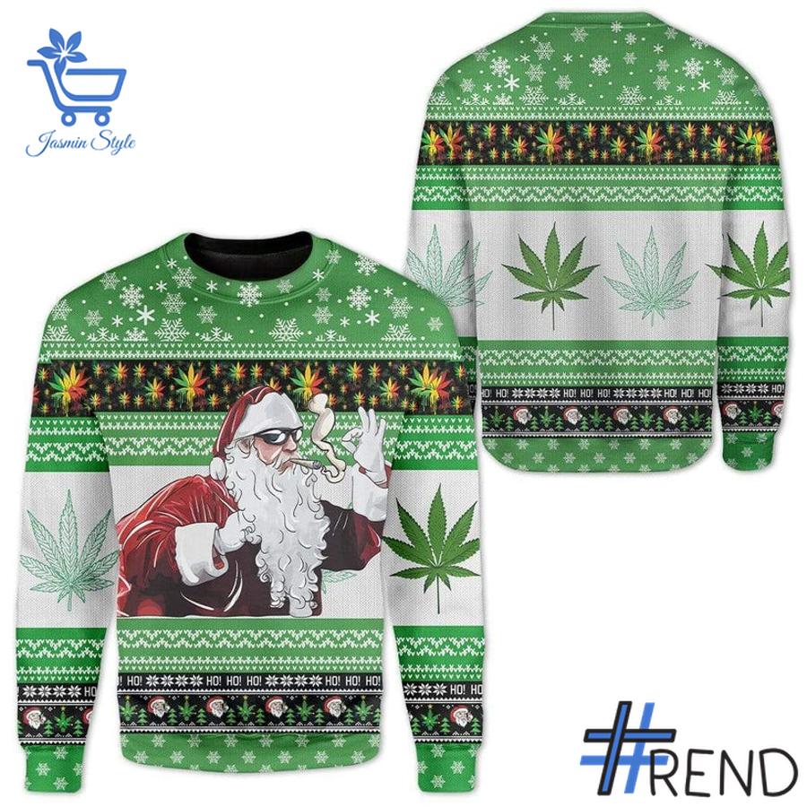1 Santa Smoking Weed Christmas Sweater apparel showcasing premium design and modern streetwear style.