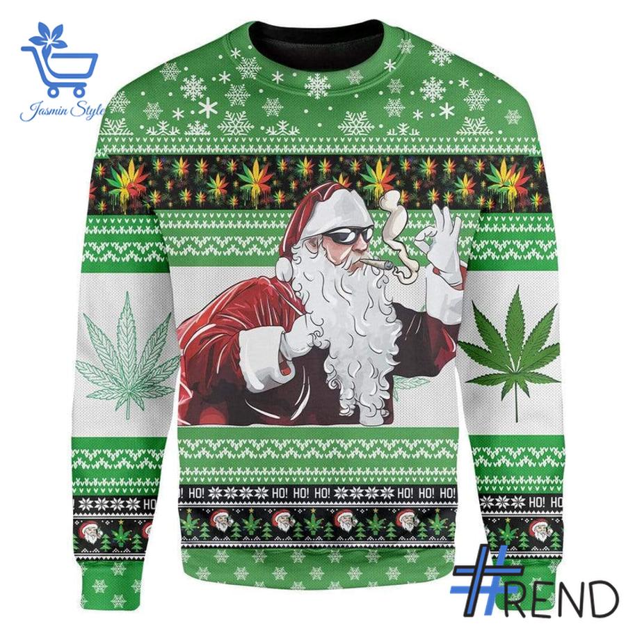 2 Santa Smoking Weed Christmas Sweater apparel showcasing premium design and modern streetwear style.