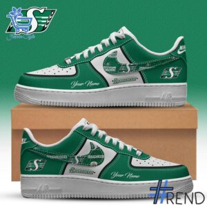Unique 1 Saskatchewan Roughriders CFL Air Force 1 with creative flair and lasting comfort.