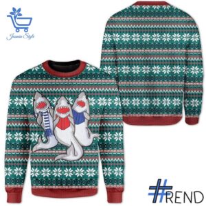 1 Shark Christmas Sweater apparel showcasing premium design and modern streetwear style.