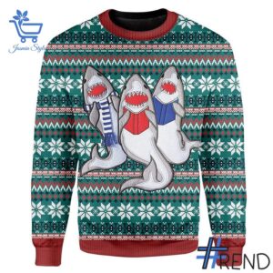 2 Shark Christmas Sweater apparel showcasing premium design and modern streetwear style.