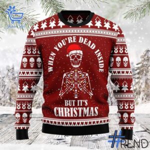1 Skull When You Dead Inside But It's Christmas Sweater featuring a creative design and premium craftsmanship.