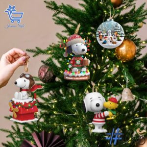 Holiday 2 Snoopy Peanuts Christmas Advent Calendar 2025 with premium acrylic ornaments.