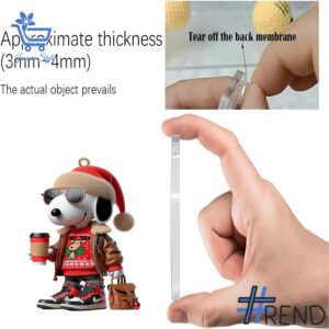 Holiday 3 Snoopy Peanuts Christmas Advent Calendar 2025 with premium acrylic ornaments.