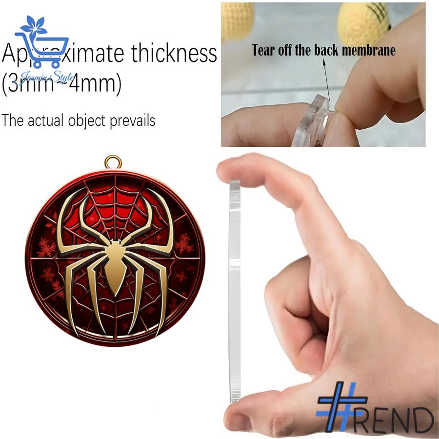 Festive 3 Spider Man Christmas Advent Calendar 2025 featuring a calendar box and 24 acrylic Christmas ornaments.