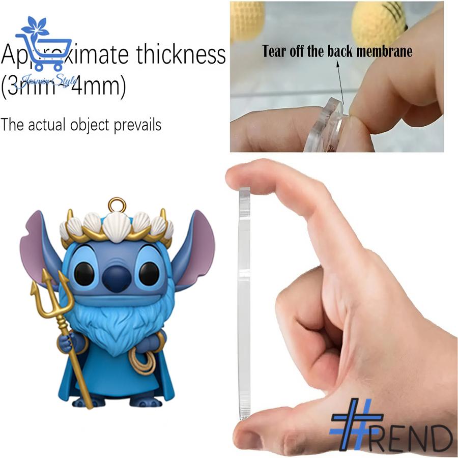 Festive 3 Stitch Christmas Advent Calendar 2025 featuring a calendar box and 24 acrylic Christmas ornaments.