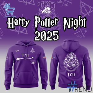 Sleek 1 TCU Football Harry Potter Night 2025 Hoodie with bold design accents and flawless fit.