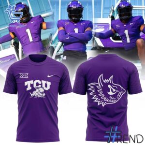 Sleek 1 TCU The Best Uniform Combo Purple Shirt with bold design accents and flawless fit.