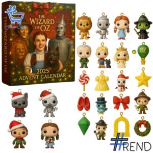 Holiday 1 The Wizard of OZ Advent Calendar 2025 with premium acrylic ornaments.