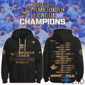 4 Toronto Blue Jays AL CHAMPIONS 2025 Shirt featuring a creative design and premium craftsmanship.