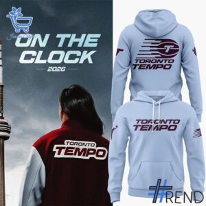 Sleek 1 Toronto Tempo EST 2026 WNBA Hoodie with bold design accents and flawless fit.