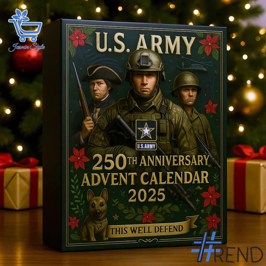 Holiday 2 US Army 250th Anniversary Advent Calendar 2025 with premium acrylic ornaments.