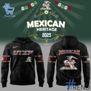 Sleek 1 UTEP Miners Football Mexican Heritage Night 2025 Hoodie with bold design accents and flawless fit.