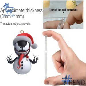 Festive 3 Venom Christmas Advent Calendar 2025 featuring a calendar box and 24 acrylic Christmas ornaments.