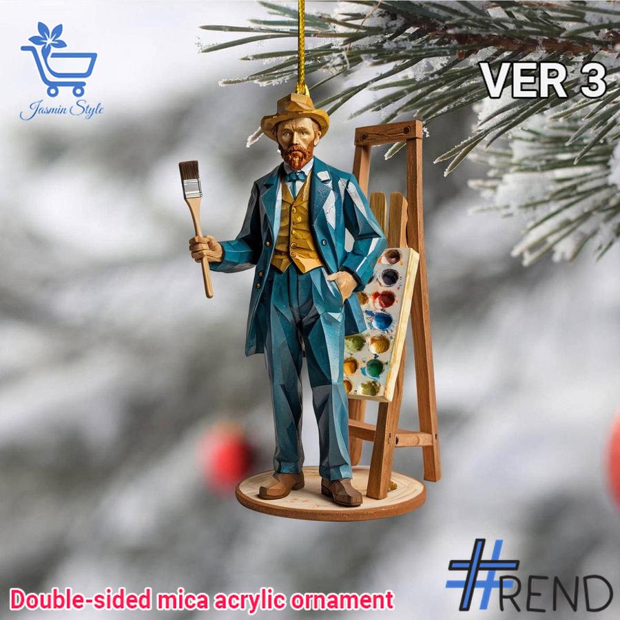 Unique 1 Vincent van Gogh Christmas Ornament 3 with creative flair and lasting comfort.