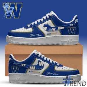 1 Winnipeg Blue Bombers Air Force Shoes apparel showcasing premium design and modern streetwear style.